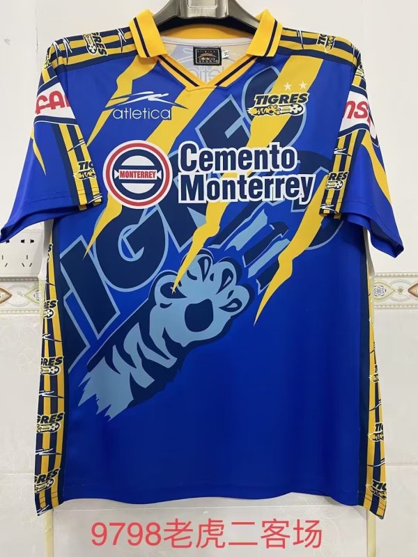 Retro  Tiger Home   1:1 Quality Soccer Jersey   1997-1998