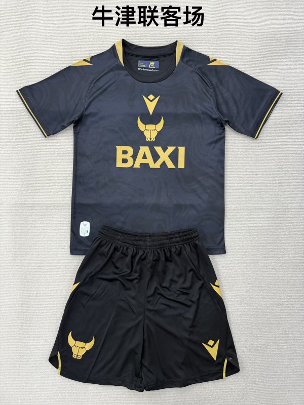 Oxford United Away Fans  (Kids and men ) 1:1 Quality Soccer Jersey  25-26