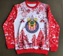 Chivas (Guadalajara ) Christmas hoodie White Red Jacket  Tracksuit  1:1 Quality 25-26