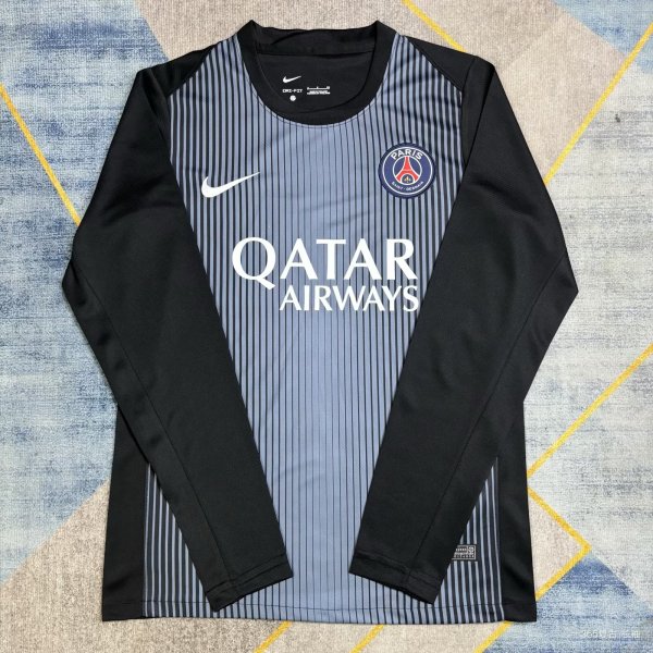 PSG Paris Goalkeeper Long Sleeve  fans 1:1 Quality Soccer Jersey  25-26