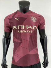 Manchester City third Away Player  1:1 Quality Soccer Jersey   24-25