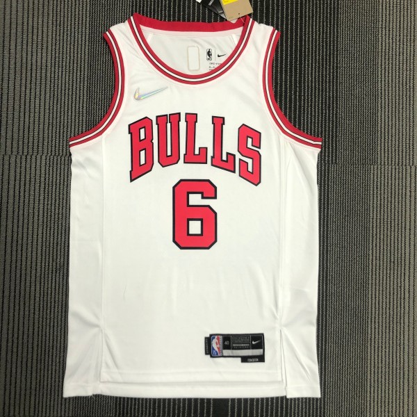 Chicago Bulls White #6 CARUSO 1:1 Quality NBA  Season Jerseys  75 Year