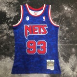 Brooklyn Nets BAPE×M&N  Hardwood Classics  Blue #93 BAPE 1:1 Quality NBA  Season Jerseys