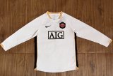 Retro Manchester United Away Long Sleeve 1:1 Quality Soccer Jersey   2006-2007