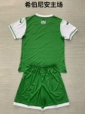 Hibernian F.C home kids 1:1 Quality Soccer Jersey  24-25