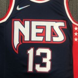 Brooklyn Nets City Edition Black #13  HARDEN 1:1 Quality NBA  Season Jerseys 2022