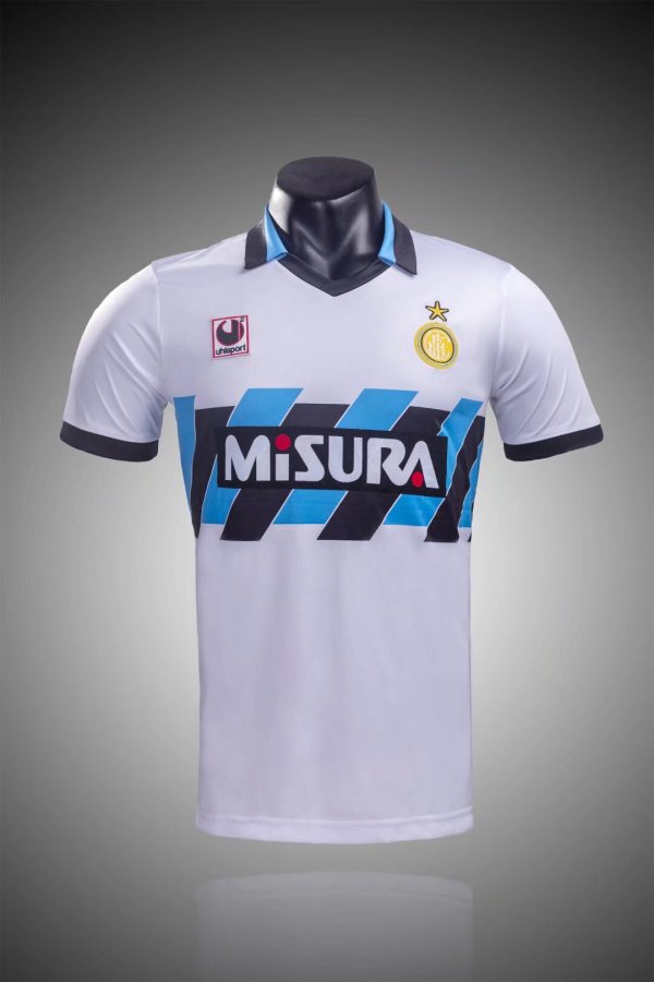 Retro Inter Milan White Away  1990-1991