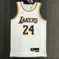 Los Angeles Lakers 75 Year  White Kobe #24 BRYANT 1:1 Quality NBA Season Jerseys 2022