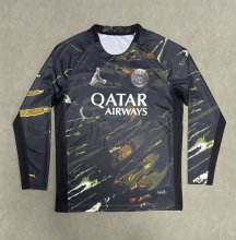 PSG Paris Fourth Away   Long Sleeve  Fans 1:1 Quality Soccer Jersey  25-26