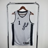 San Antonio Spurs Grey #1 WEMBANYAMA 1:1 Quality NBA  Season Jerseys 2021