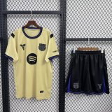 Barcelona Away  With Pants Sets Fans  1:1 Quality Soccer Jersey  25-26