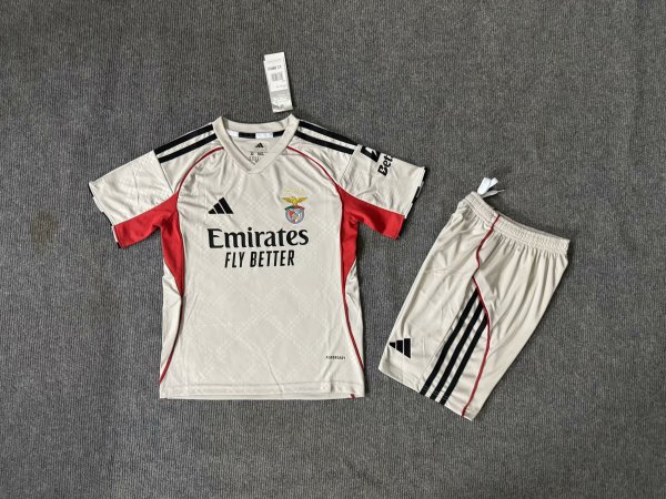 Benfica  Away Kids 1:1 Quality Soccer Jersey 25-26