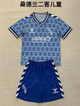 Sunderland third away  kids  1:1 Quality Soccer Jersey   24-25