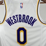 Los Angeles Lakers White #0 WESTBROOK 1:1 Quality NBA Season Jerseys 2023