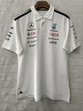 F1 Mercedes-Benz POLO  White Short Sleeve Racing Suit 2026