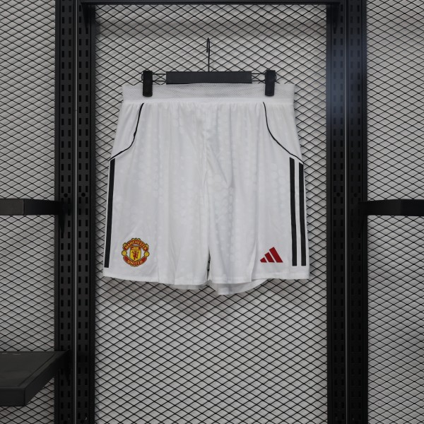 Manchester United  home pants  player  shorts  1:1 Quality Soccer Jersey   25-26