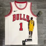 Chicago Bulls White #1 ROSE  1:1 Quality NBA  Season Jerseys