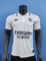 Real Madrid Polo Fans  White 1:1 Quality Soccer Jersey  26-27