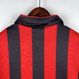 Retro Ac Home 1:1 Quality Soccer Jersey   1989-1990