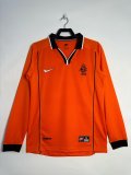 Retro Netherlands Home long  1:1 Quality Soccer Jersey  1998