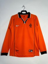 Retro Netherlands Home long  1:1 Quality Soccer Jersey  1998