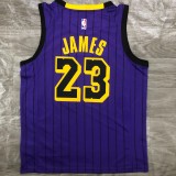 Los Angeles Lakers #23 JAMES  Purple 1:1 Quality NBA Season Jerseys 2018