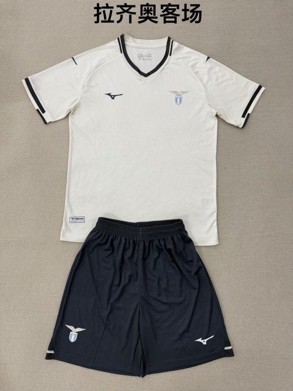 Lazio Away kids 1:1 Quality Soccer Jersey   25-26
