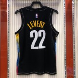 Brooklyn Nets City Edition graffiti Black #22 LEVERT 1:1 Quality NBA  Season Jerseys 2021