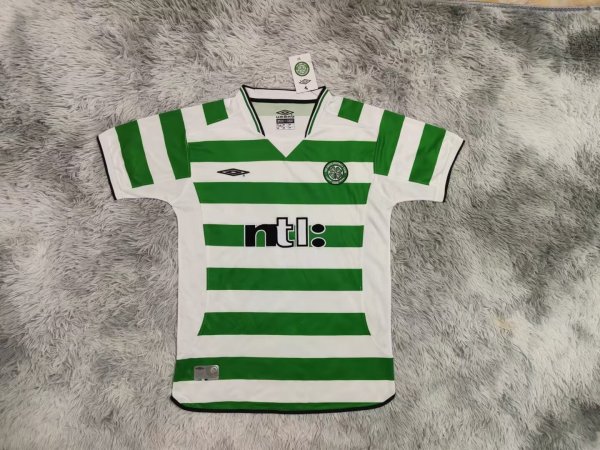 Retro Celtic Home 1:1 Quality Soccer Jersey   2001-2003