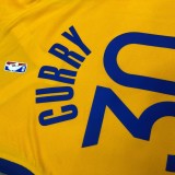 Golden State Warriors  V-neck Yellow JORDAN #30 CURRY 1:1 Quality NBA Season Jerseys 2021