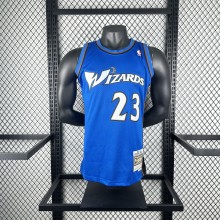 Retro Washington Wizards  Blue #23 JORDAN 1:1 Quality NBA  Season Jerseys 2001-2002