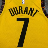 Brooklyn Nets Commemorate Edition Yellow #7 DURANT 1:1 Quality NBA  Season Jerseys 2020