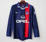 Retro Paris Long  Home 1:1 Quality Soccer Jersey  2001-2002