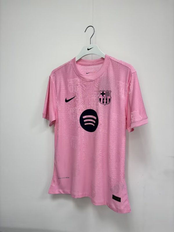 Barcelona  Special Edition Pink  Player  1:1 Quality Soccer Jersey 26-27