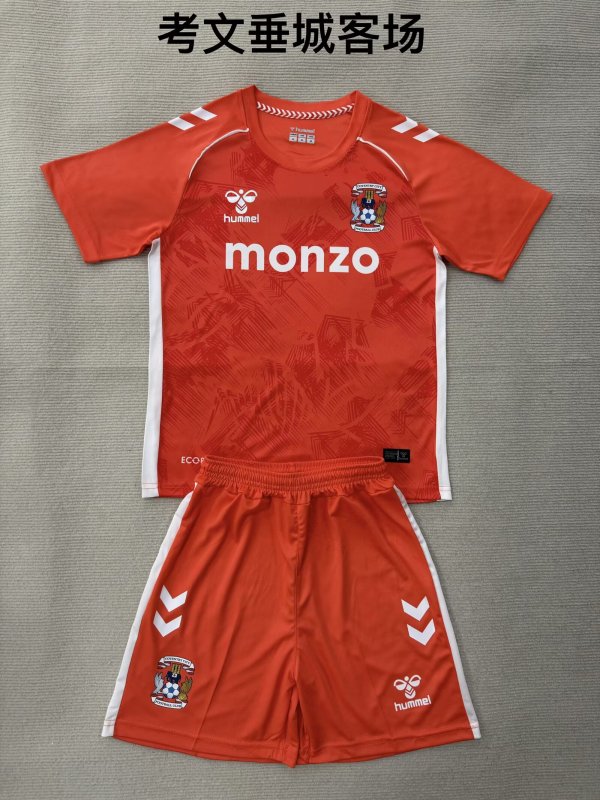Coventry City Away (Kids and men ) 1:1 Quality Soccer Jersey  25-26