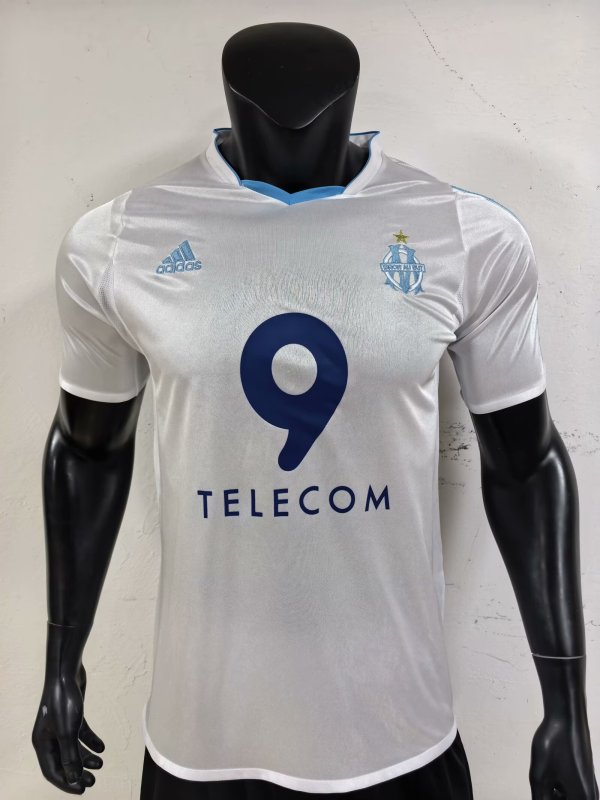 Retro Marseille Home 1:1 Quality Soccer Jersey   2002-2003