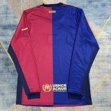 Barcelona Home Long   Travis Scott Co branded Version Special Edition Fans 1:1 Quality Soccer Jersey 25-26