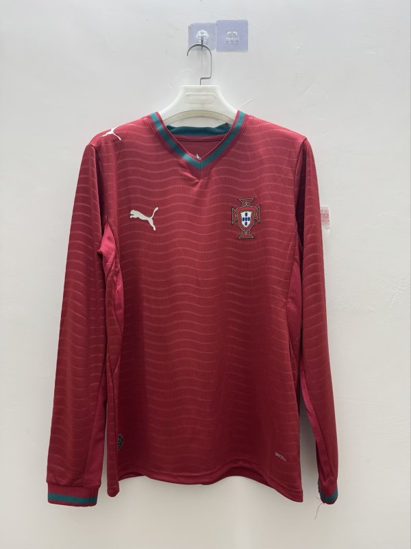 Portugal  Home Long Fans 1:1 Quality Soccer Jersey 26-27  (2026)