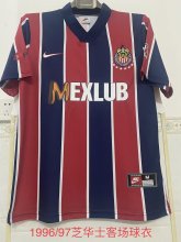 Retro Chivas (Guadalajara )   away 1:1 Quality Soccer Jersey   1996-1997