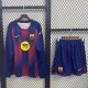 Barcelona  Home Long With Pants Sets fans 1:1 Quality Soccer Jersey 25-26