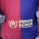 Barcelona  home Player （配广告） 1:1 Quality Soccer Jersey 25-26