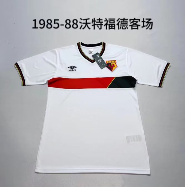 Retro  Watford away 1:1 Quality Soccer Jersey  1987-1989