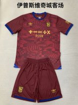 Ipswich  away kids 1:1 Quality Soccer Jersey   24-25
