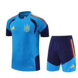 spain Training  Fans Kits Blue (Kids And Man ) 1:1 Quality Soccer Jersey 26-27 (2026)