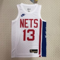 Brooklyn Nets Retro  White  #13 HARDEN 1:1 Quality NBA  Season Jerseys 2023