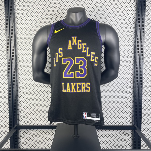 Los Angeles Lakers  Black  #23 JAMES 1:1 Quality NBA Season Jerseys  2026