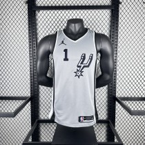 San Antonio Spurs Grey #1 WEMBANYAMA 1:1 Quality NBA  Season Jerseys 2021