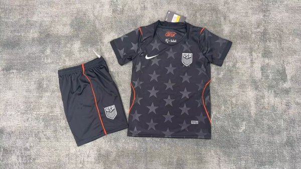 Usa America Away Kids Fans 1:1 Quality Soccer Jersey 26-27 (2026)