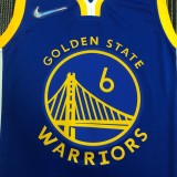 Golden State Warriors Blue V-Neck  #6 YOUNG 1:1 Quality NBA Season Jerseys  75 Year