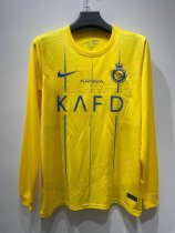 Al-Nassr FC home Long Sleeve  Fans 1:1 Quality Soccer Jersey    23-24